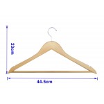 Hanger with Wooden Ribbed Bar (16")